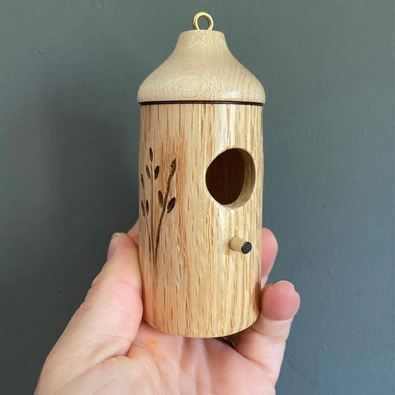 Outfany Wooden Hummingbird House - Image 3